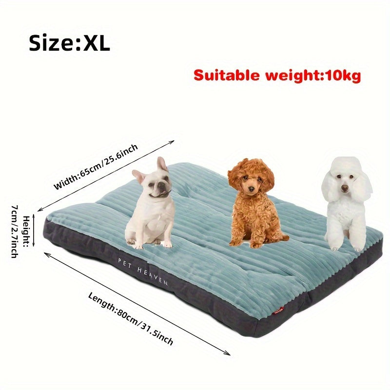 Lit matelas orthopédique à rayures pour Chien toutes saisons