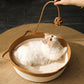 Panier Cocon Tressé pour Chat